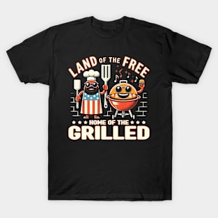 Land of the Free, Home of the Grilled - Memorial Day T-Shirt